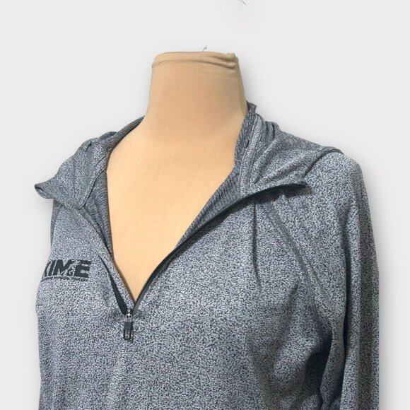 Lululemon Metal Vent Tech Hoodie M Black White Swiftly EUC Men Logo Hood Active - Picture 4 of 8